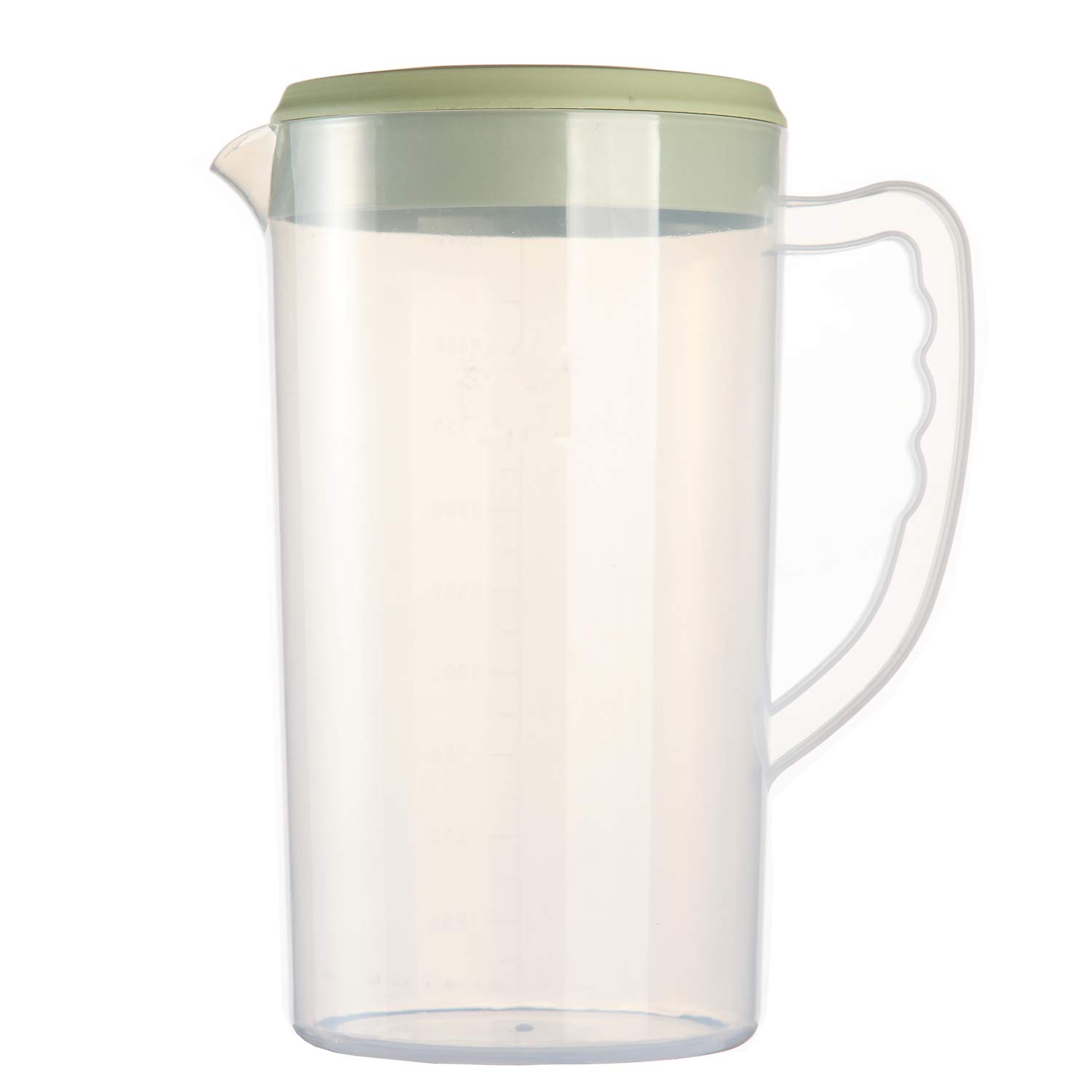 84oz/2.5Litre/0.66 Gallon Plastic Water Pitcher with Lid/cover BPA-FREE Eco-Friendly Carafes Mix Drinks Water Jug for Hot/Cold Juice Beverage Ice Tea (0.66Gallon Green)