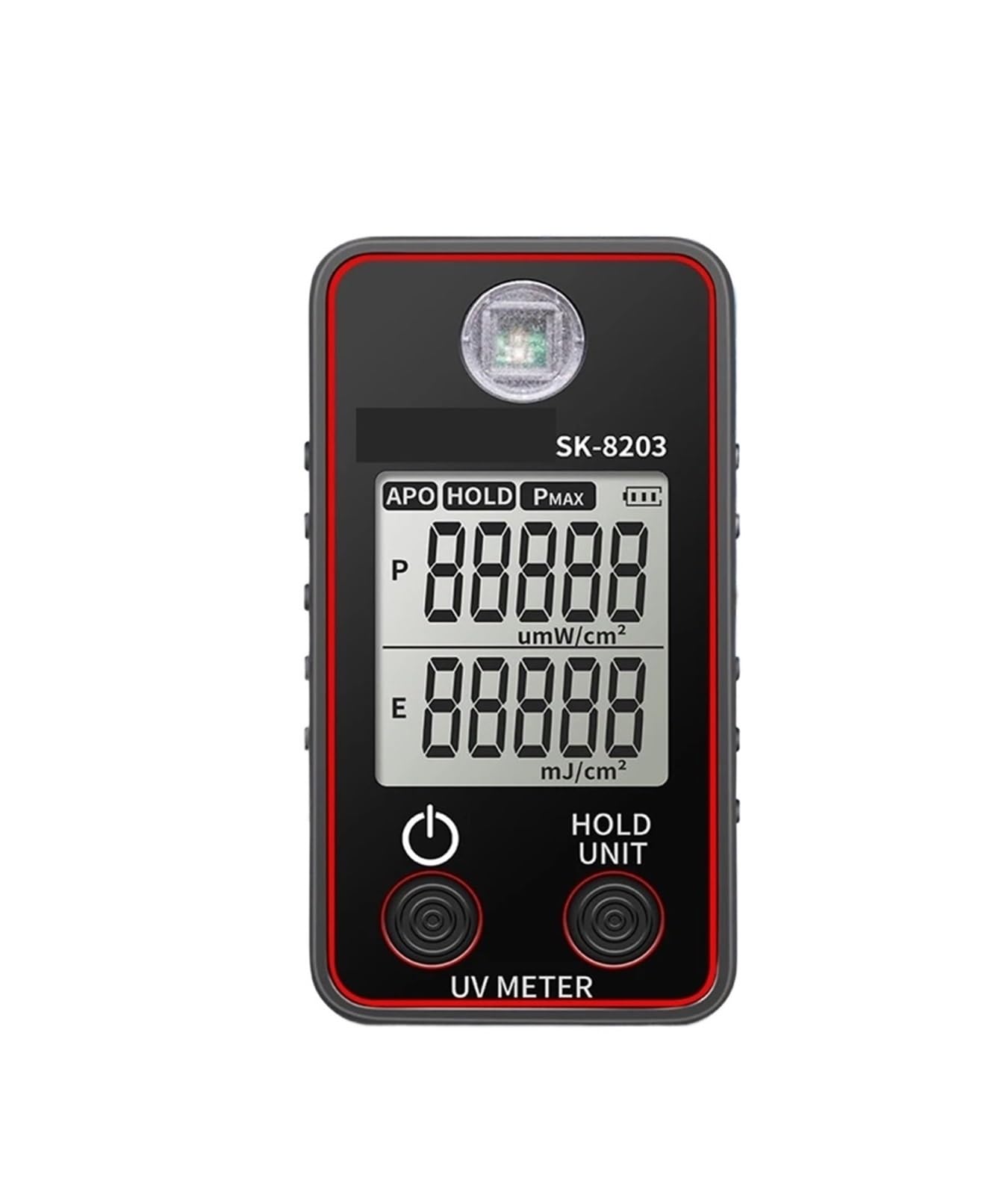 Spectrometer High Ultraviolet Illuminometer Portable Illuminance Meter Handheld Illumination Test LCD Display with Data Hold