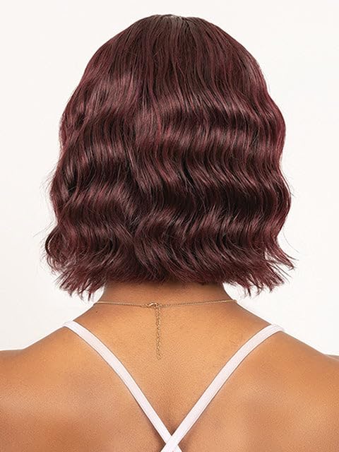 Janet Collection Natural Deep Part 100% Natural Virgin Remy Human Hair Loose Deep Wave Hair KAMEL Wig with Baby Hair. (COLOR# NATURAL)