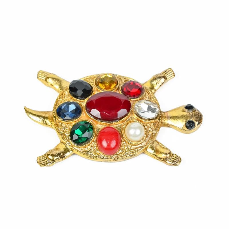 Image of ZAICUS Navratna Tortoise for Vastu, Feng Shui Turtle Showpiece | Decorative Gift for Home, Office, Wealth & Luck