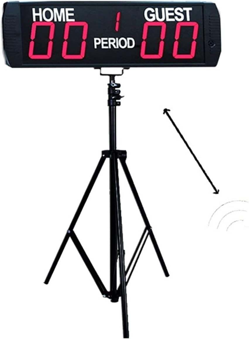 LED Digital Scoreboard Electronic Scoreboard, Electronic Scoreboard with Remote,LED Portable Tabletop Scoreboard Professional with Stand for Basketball, Baseball/Football(Scoreboard and Stand 1)
