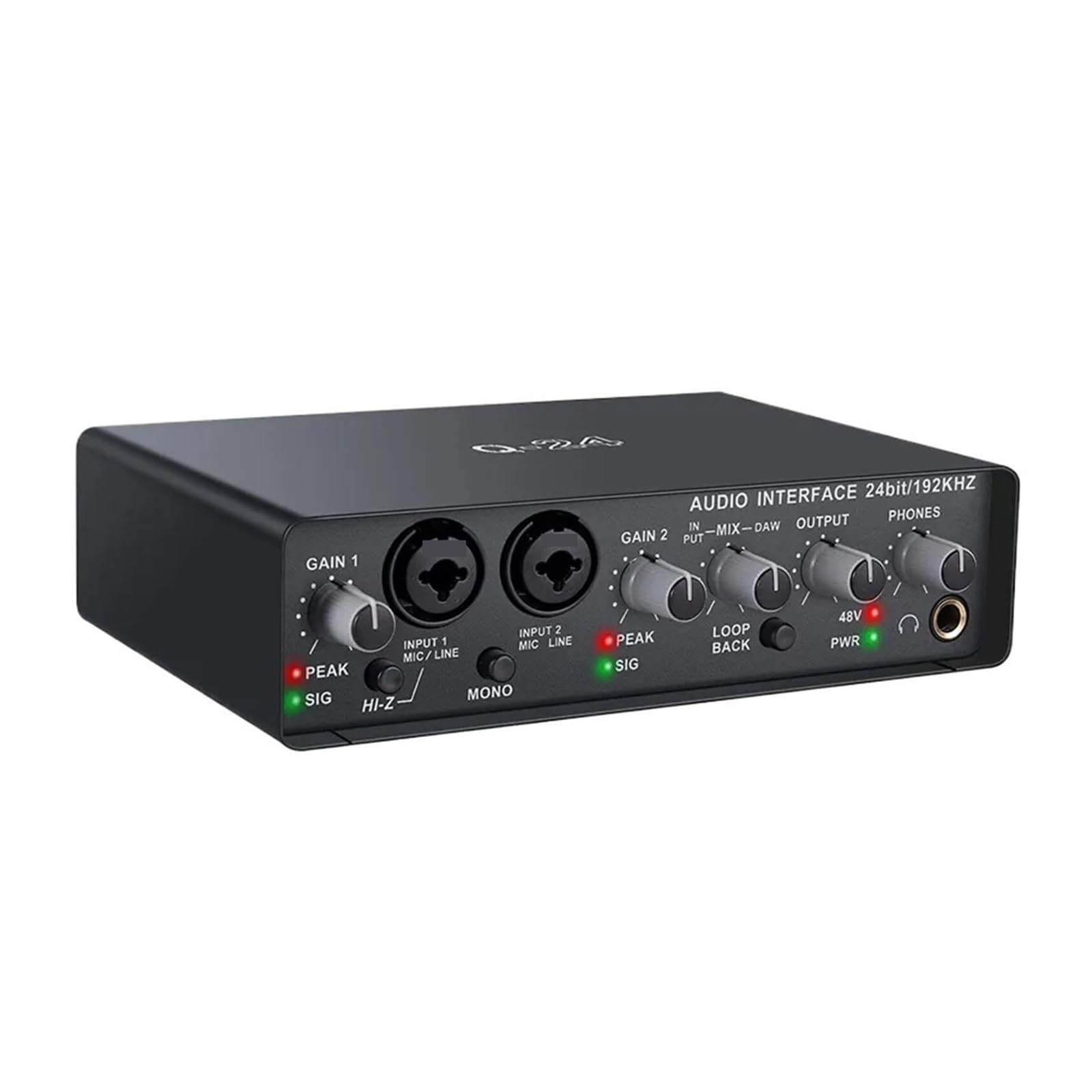 Mixer Audio, Karta Dźwiękowa Komputera Z Interfejsem USB Q24 I Monitorem
