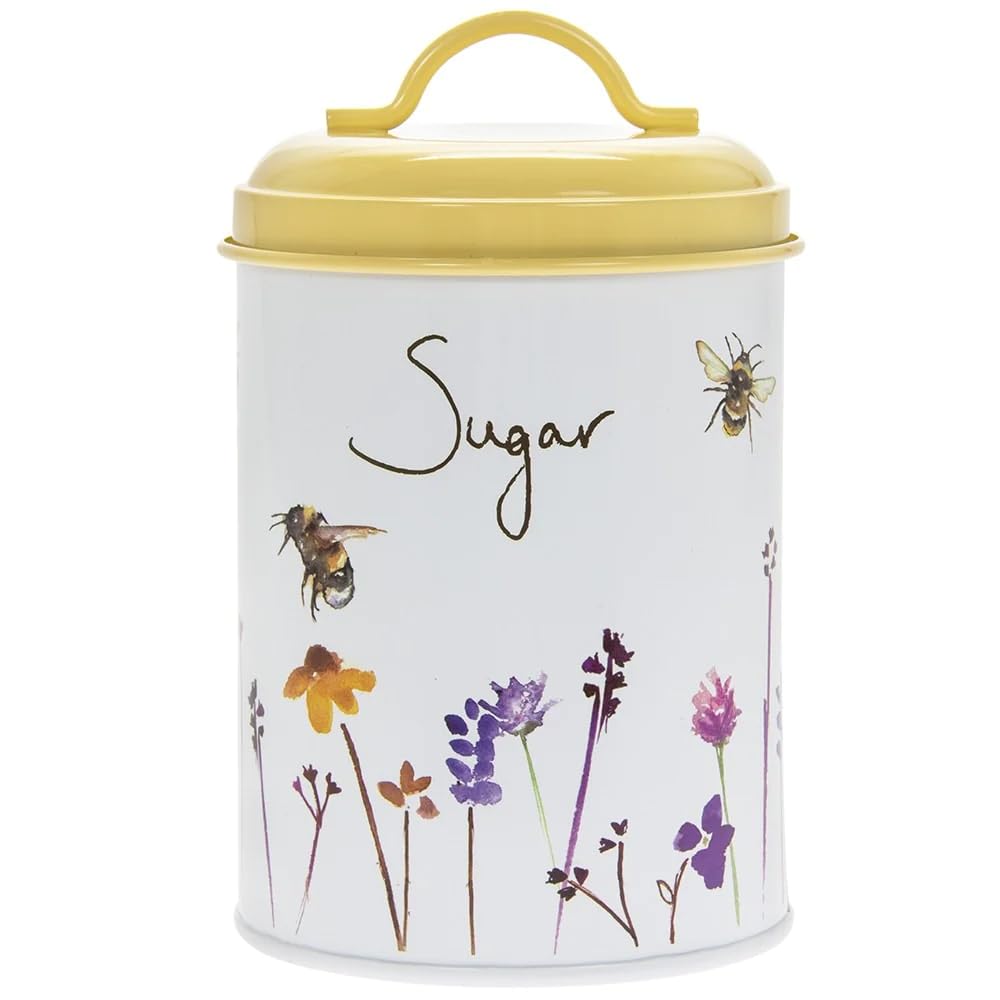 Lesser & Pavey Yellow Busy Bees Sugar Canister