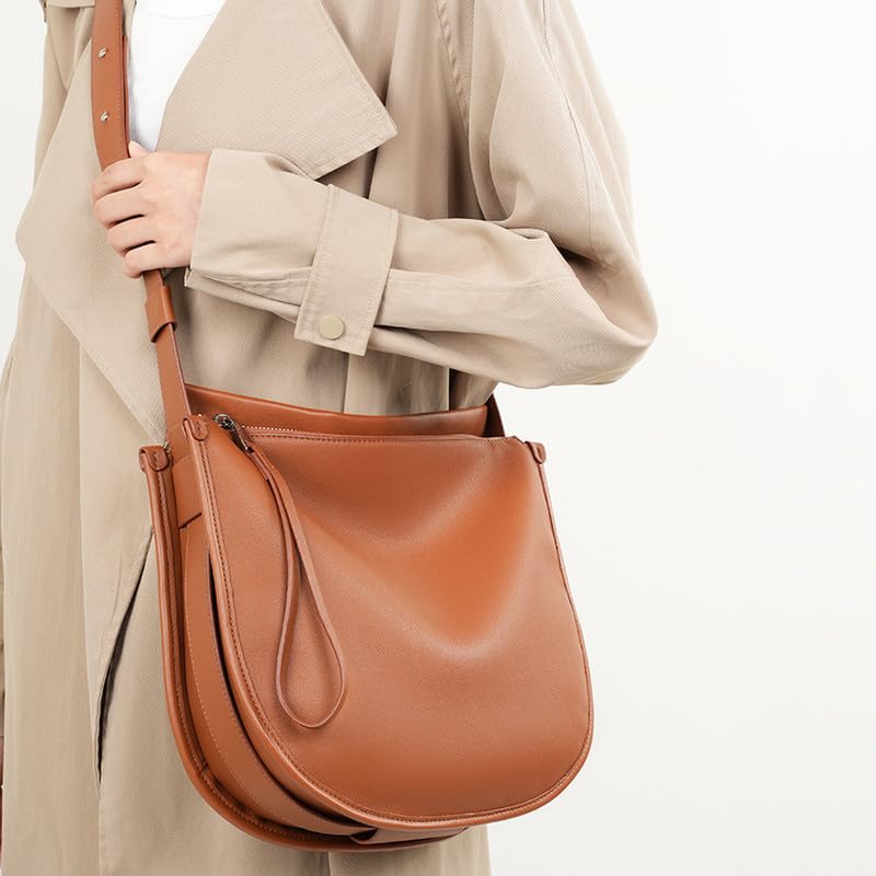 Bolsas de Hombro de Cuero para Las Mujeres de la Moda del Embrague Bolso Hobo Tote Bolso Crossbody con Cierre de Cremallera