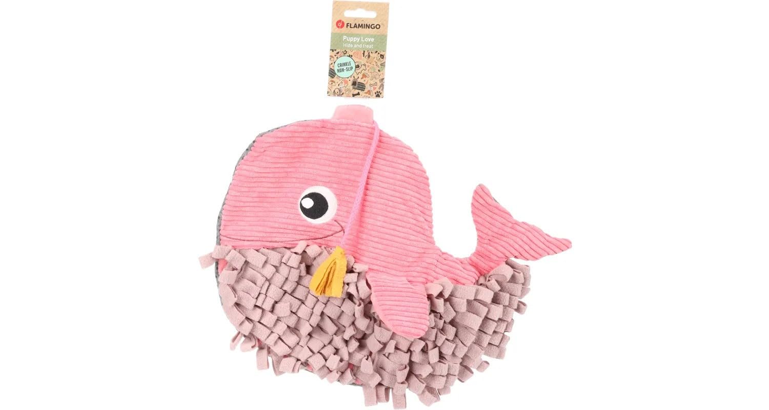 Flamingo SNIFFING MAT MORGANO SPERM WHALE PINK 38x32x9CM