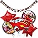 6 Piezas Banner de Globo de Coche de Fiesta de Cumpleaños, Fiesta Temática de Coches, Globos de Aluminio para Auto para La decoración de La Fiesta de Cumpleaños