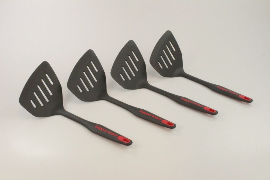 TUPPERWARE Griffbereit Großer Pfannenwender TOP-Pfannenwender (4) schwarz-rot