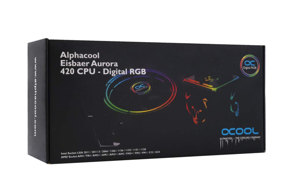 REFRIGERACION ¡ALPHACOOL EISBAER AURORA 420 ARGB/3 VEN 140MM/INTEL-AMD 1016665