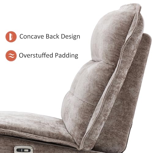 Sillón Reclinable Plegable Marrón miniatura 7