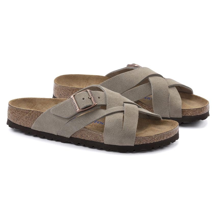 Birkenstock 1024546141 Lugano SFB Taupe Sd R 414