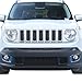 FSYHKJ 2pcs ABS Car Front Fog Lights Lamp Cover Trim Frame Decor Bezel for Jeep Renegade 2016 2017 2018 (Blue)