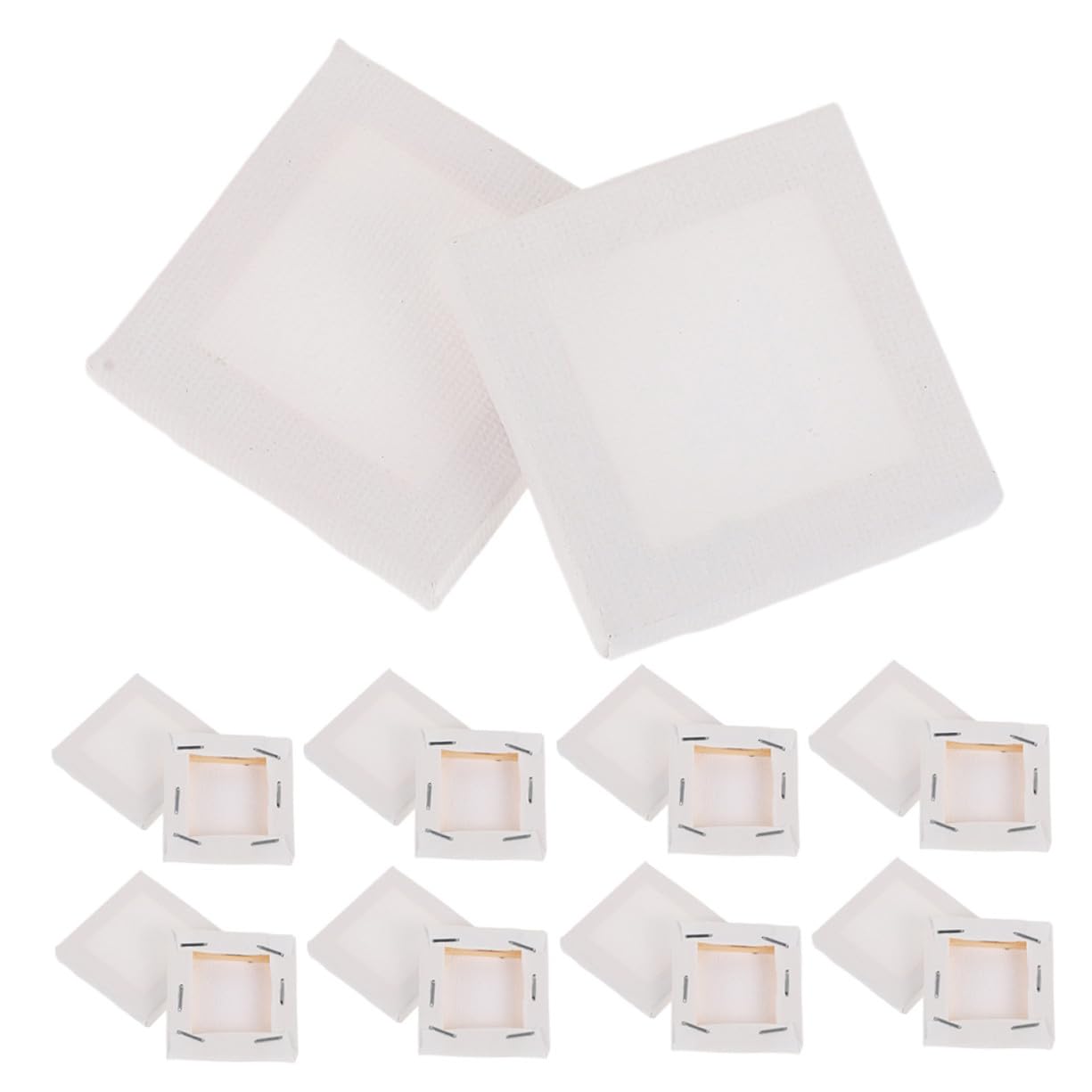 60 Pièces Lot de Mini Toiles Carrées Coton Robuste pour Peinture Cadres Solides pour Projets DIY Art Décoration Maison pour Garçon Fille et Adultes
