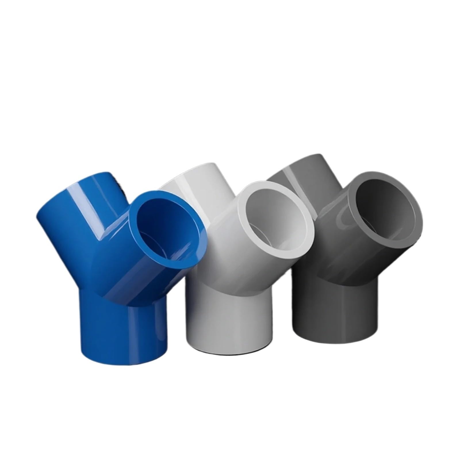 Adaptador de accesorios agua en T igual conector tubería PVC Y 20mm-63mm | Conectores iguales en T del PVC for el adaptador durable de las instalaciones de tuberías de irrigación