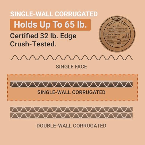 Image of Box USA Shipping Boxes Small 9 inchL x 7 inchW x 5 inchH 25-Pack - Corrugated Cardboard Box for Moving, Mailing, Packing, Packaging and Storage