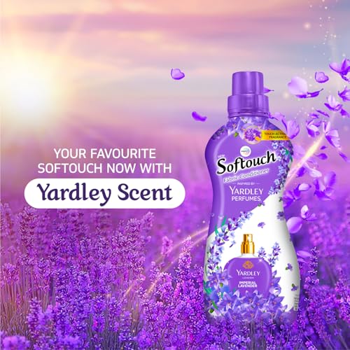 Image of Softouch Yardley Imperial Lavender 790+ 190 ml Fabric Conditioner | Long lasting fragrance for clothes