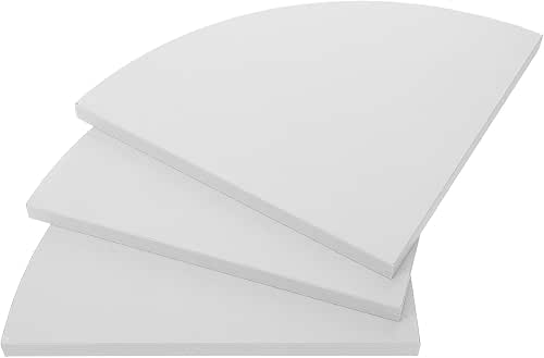 3pcs White Triangle Corner Shelves Wall Mounted Rack Storage Organizer