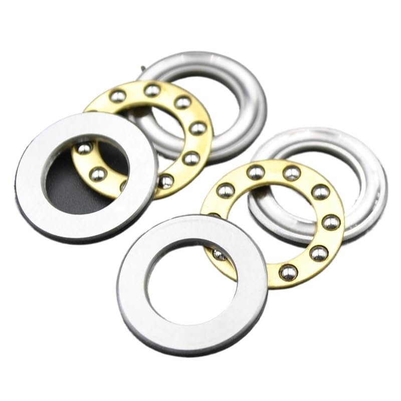 Cojinete de empuje F10-17M f10 17m, 10 x 17 x 5 mm, rodamiento plano miniatura, diámetro interior de 10 mm, rodamientos axiales de bolas pequeños(2Pcs)