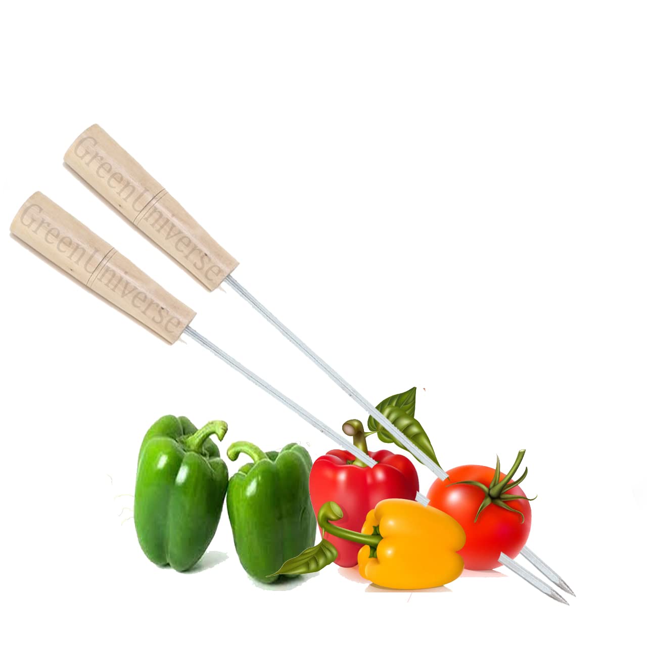 Steel Tandoor Skewers - Make Chicken & More! -5