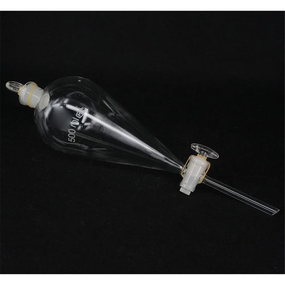 Attrezzature e forniture di laboratorio Imbuto separatore in vetro borosilicato da 60 ml a 500 con rubinetto in vetro/PTFE