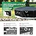 UIRWAY 500D Winter Pool Cover 18FT Round [2025 Upgraded Heavy Duty Fabric] Solar Pool Covers for Above Ground Pools, New Super Windproof Gel-Coated Tarp Straps, Swimming Pool Covers with UV Protection