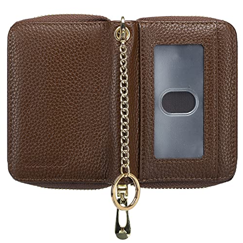 Image of imeetu Rfid Credit Card Holder,Genuine Leather Businese Card Case,Rfid Blocking Wallet for Women & Men