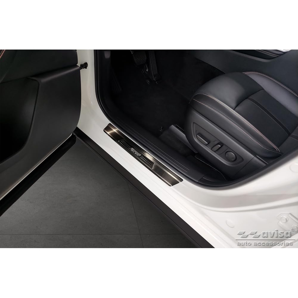 Avisa Schwarz Edelstahl Einstiegsleisten Kompatibel Mit Mazda Cx-60 (Kh) 2022 - 'Performance Special Edition' - 4-Teilig