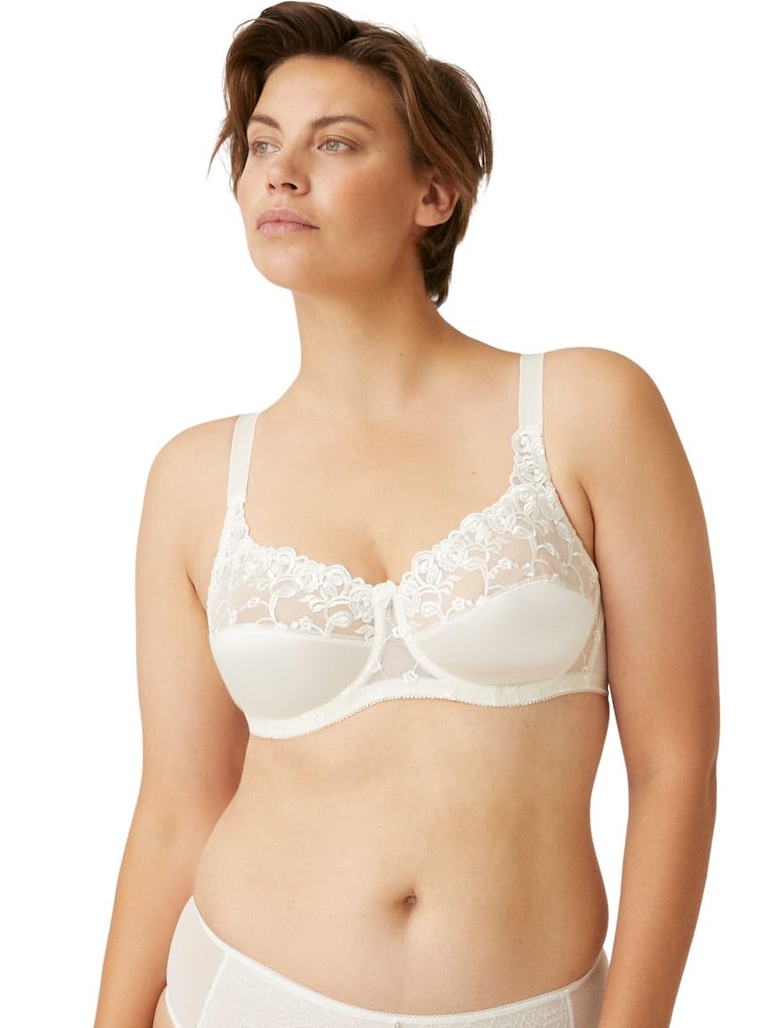 Naturana® Hochwertiger Damen BH mit Bügel [Cup B-E] BH sehr guter Halt bei schönem Dekolleté | 90 Champagner B