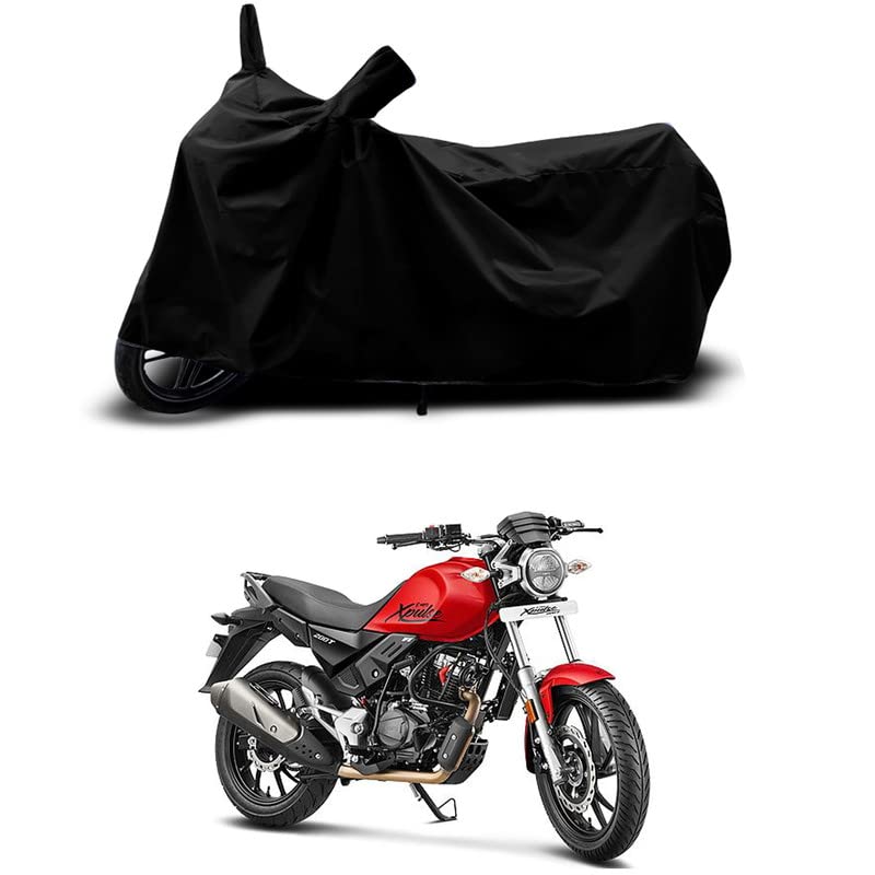 Image of 100% Scratchproof /UV-Rays /Heat Protection /Birds Dropping /Water Resistant /Dust Proof /Waterproof /Full Bike Scooty Two Wheeler Body Cover Compatible for Xpulse 200T All Varients[Black]