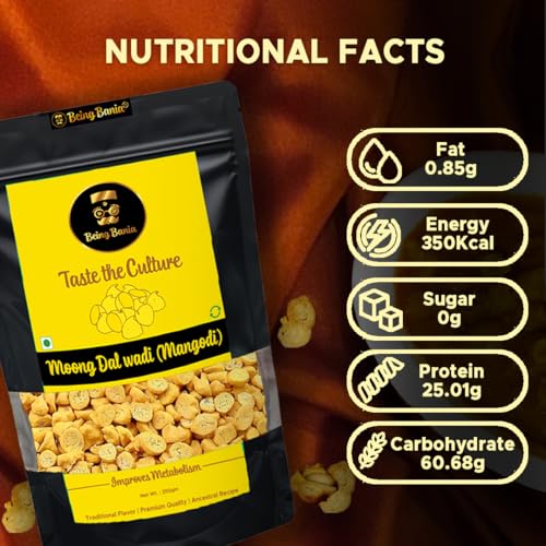 Image of Being Bania Rajasthani Mangodi | 250gm Moong Dal Wadi | Mungori Wadi | 100% Natural | No Added Preservatives