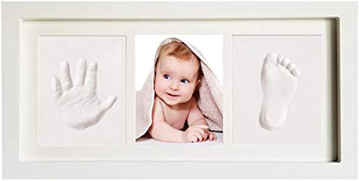 Randx Handprint and Footprint Plaster kit Set Photo Frame