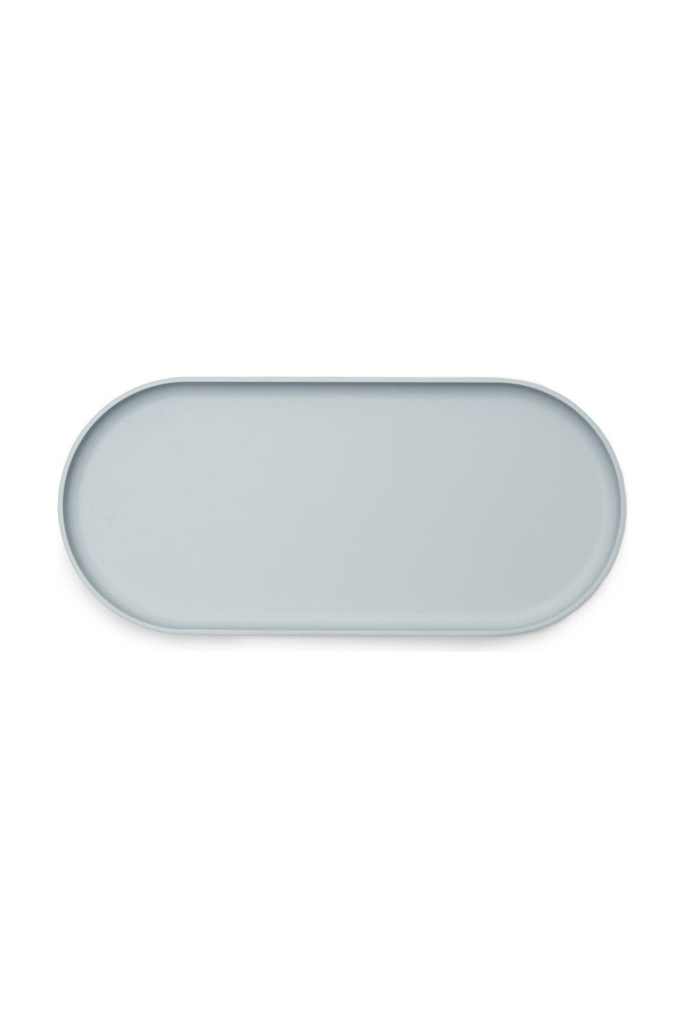 Normann Folk Tray Light Blue plateau de service en métal bleu
