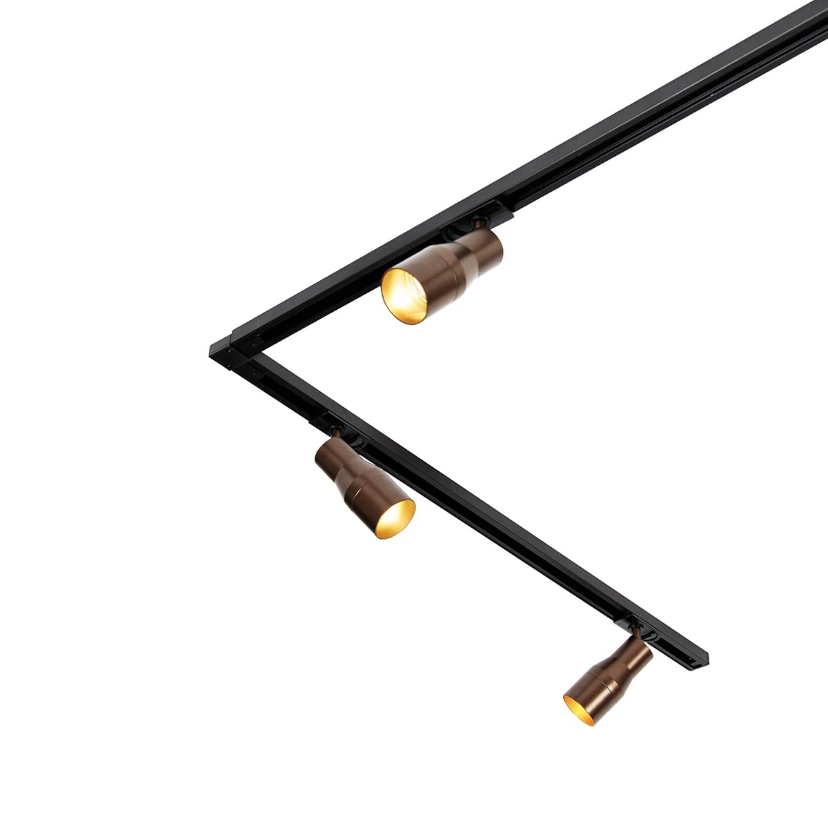 Qazqa moderno kit de iluminación de carril bronce 312.6 cm Iconic Kohua