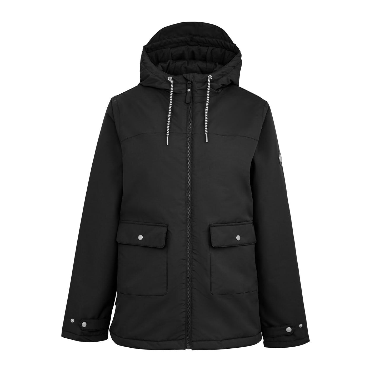 Gelert Womens Coast Insulated Jacket Long Sleeve Waterproof Black 12