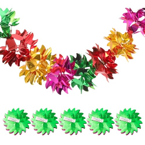 5 Pcs Christmas Ceiling Decorations, Foil Christmas Decorations Ceiling, Xmas Tree Hanging Foil Garlands Decoration, Foils Christmass Decoration for Xmas & New Year Decor, Xmass Party Banner