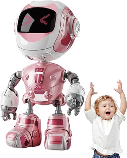 Image of Multicolor Alloy Robot Desk Ornament - Cute & Quirky Figurine for Office & Home | Interactive Tech Companion | Creative Gift for Robot & Sci-Fi Lovers