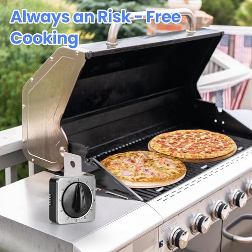 Kitchen Timers for Cooking, Chef Cooking Timer Clock with Loud Alarm - 100% Mechanical Desk Timer - No Batteries Required - Magnetic Backing, Exquisite Stainless Steel Body - Countdown Reminder - Image 4