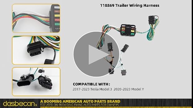 alpha-L Amazon.com: Dasbecan 4-Pin Trailer Wiring Harness Kit 118869