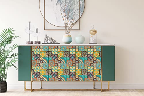 Feuille collante sur la commode pour masquer les rayures de meuble - 4
