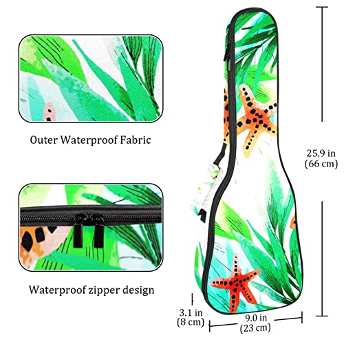 Housse pour ukulélé – Feuille tropicale verte – 10 mm d’épaisseur – Rembourrage en éponge de 53,3 cm – Avec sangles… - Les Beatles, Paul McCartney, John Lennon, RIngo Starr, George Harrison Housse pour ukulélé - Feuille tropicale verte - 10 mm d'épaisseur - Rembourrage en éponge de 53,3 cm - Avec sangles… – Image 5