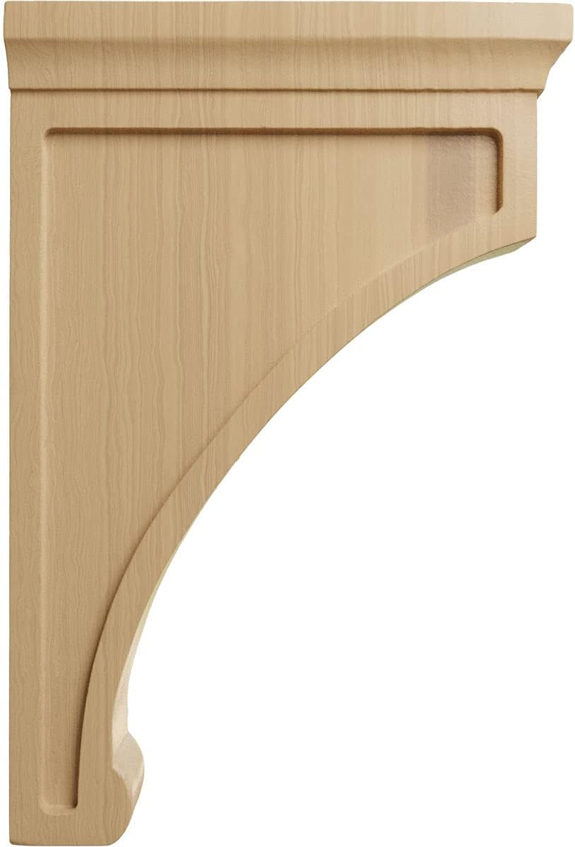 🛒 Flash Sale Ekena Millwork BKTW02X08X12GOCH-CASE-4 2 1/2 W x 8 D x 12 H Extra Large Gomez Wood Bracket, Cherry (4-Pack),