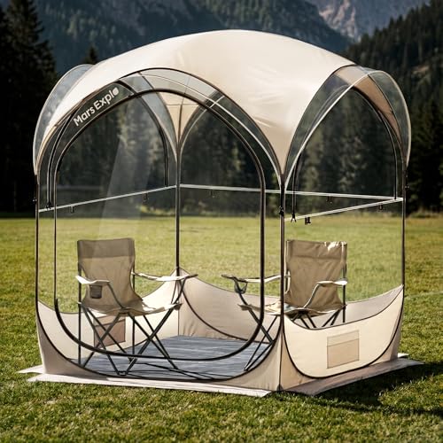 Pop Up Sports Pod Tent 5×5 FT, Clear Bubble Weather Pod...