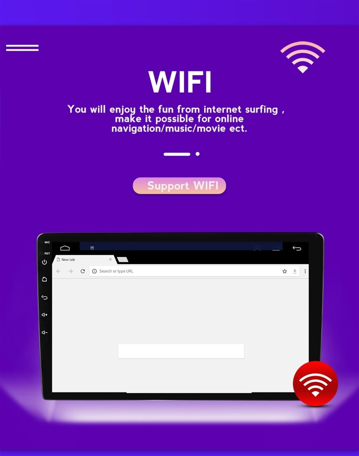 Nawigacja satelitarna Nawigacja GPS w radiu samochodowym(2G 32G)