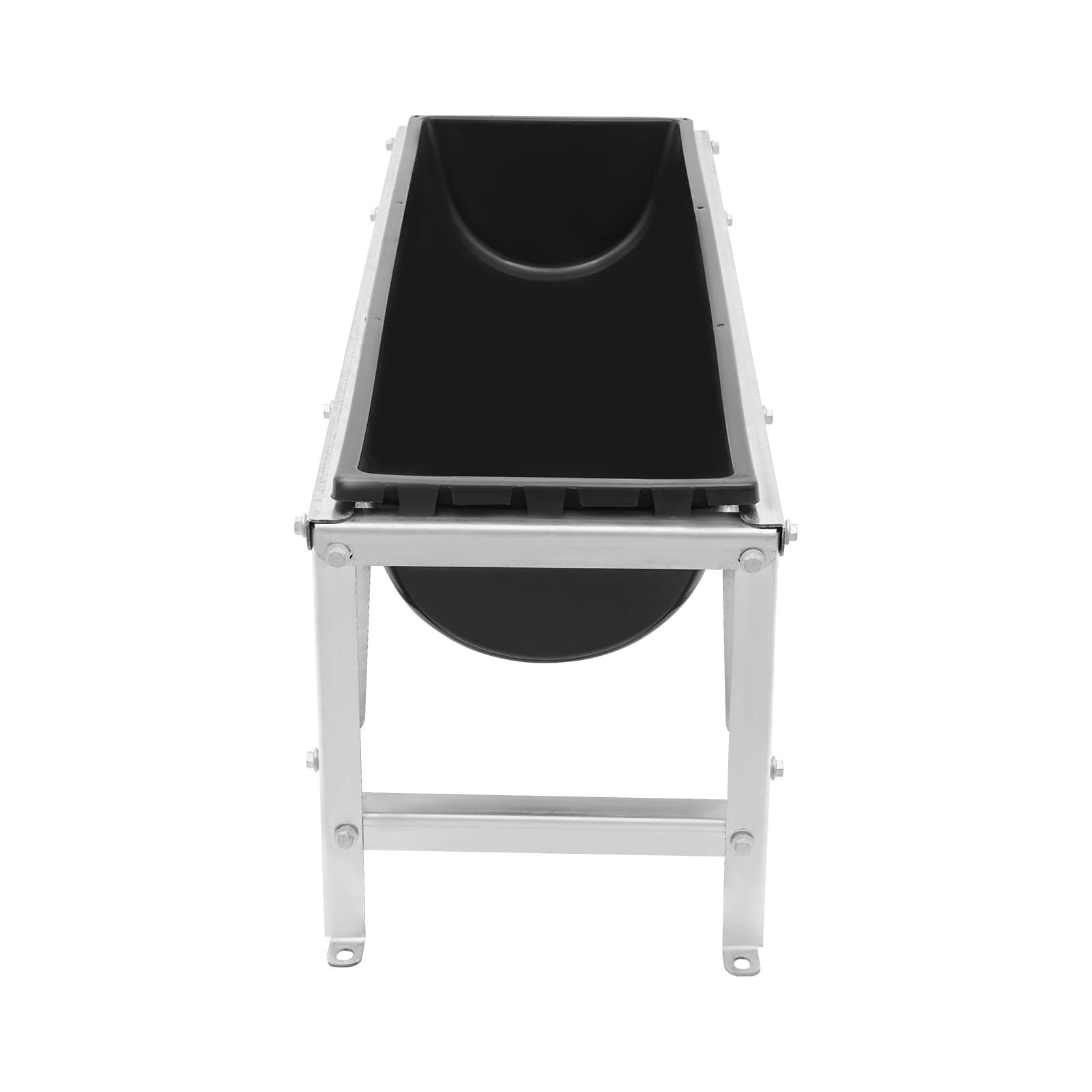 Comedero de 100 × 30 × 36,5 cm, 35 l de volumen, marco de acero de alta calidad – especialmente estable, resistente al suelo, adecuado para ganado, ovejas, caballos y ganado similares