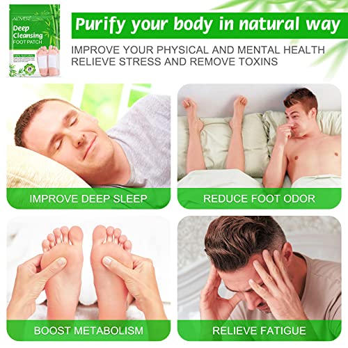 20PCS Foot Pads, Natural Bamboo Vinegar Ginger Powder Foot Pads - Image 5