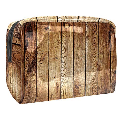 Preisvergleich Produktbild Kosmetiktasche aus Holz für Frauen, Reise-Set mit Reißverschluss, multifunktional, Kulturbeutel, Aufbewahrungstaschen