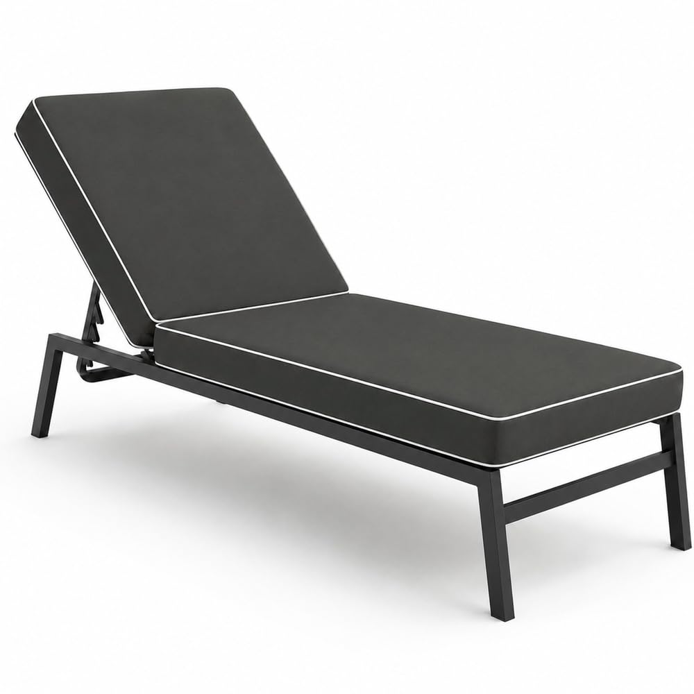 Matelas Chaise Longue Coussin Bain de Soleil Jardin Exterieur