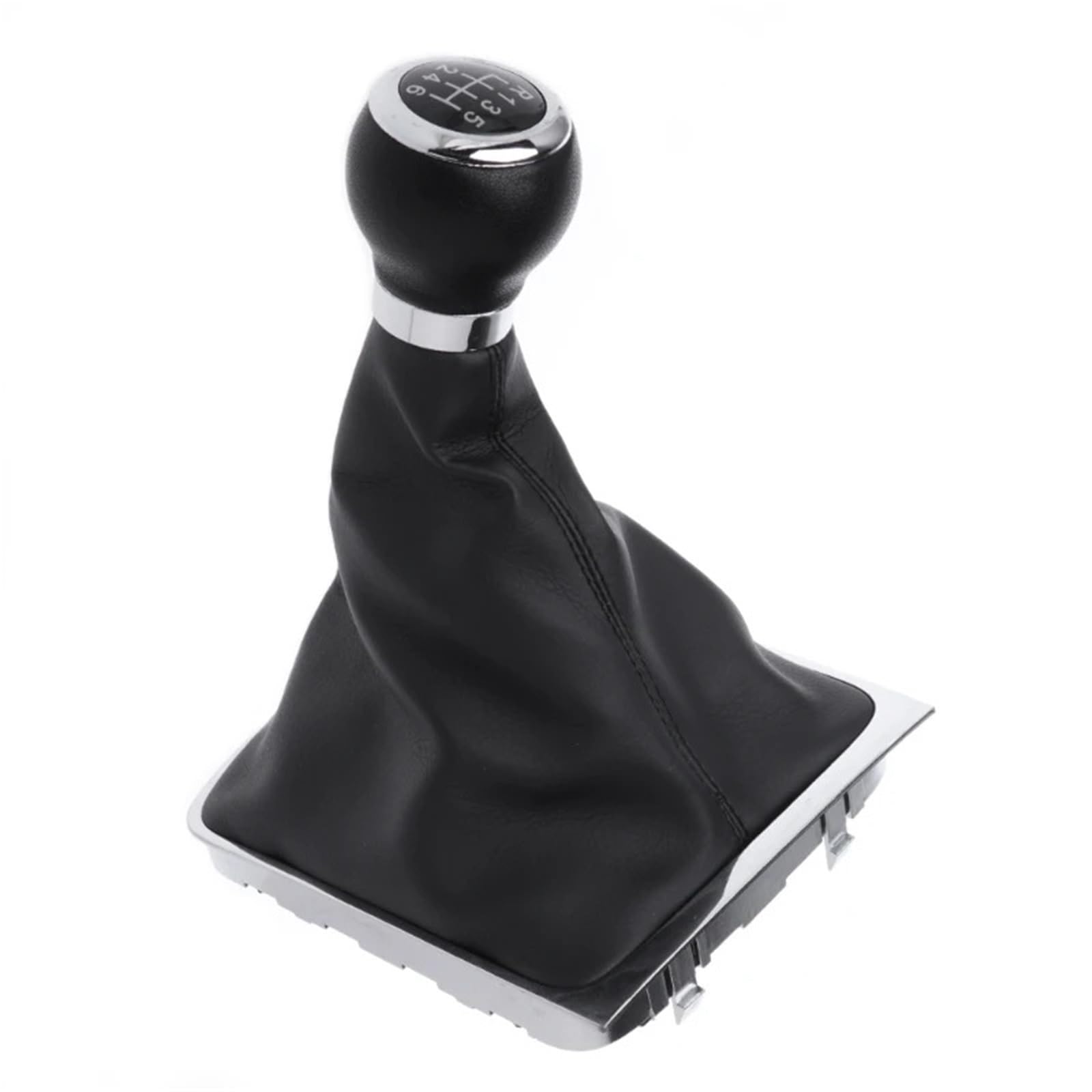 BWSDMZJQRT Car Gear Shifter Knob for 6 Speed Leather Car Manual Gear Shift Knob Gaitor Boot