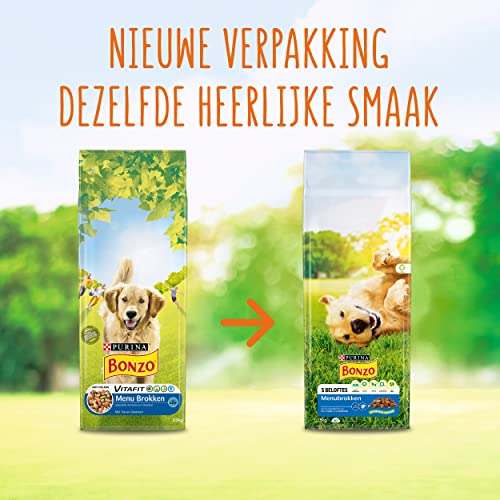 Bonzo Menübrocks mit Huhn - für Erwachsene Hunde - 15kg
