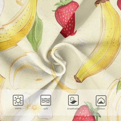 Wusikd Banana Peels Girls' Underwear Cotton Yellow Girls Briefs Soft Toddler Underwear 2T3