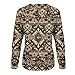 Mzkdieey Western Sweatshirts for Women Native American Aztec Print Pullover Casual Long Sleeve Crewneck Sweater Tops